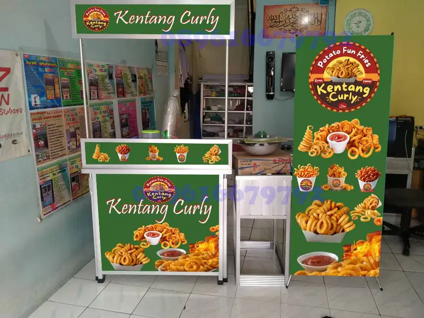 Paket Kentang Keriting / Curly Potatoes booth portable