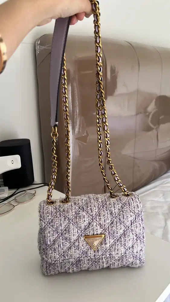 TAS GUESS GIULLY MINI 2 COMP CONVERTIBLE FLAP