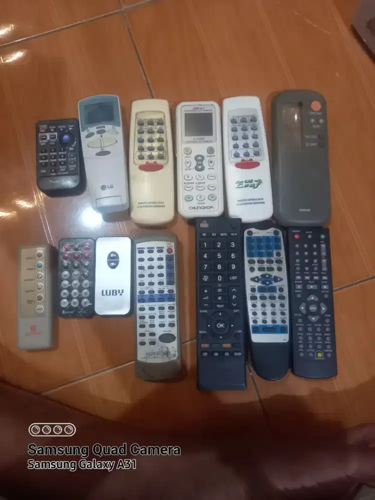 Remot bekas, tv, audio, vcd, cd, dll