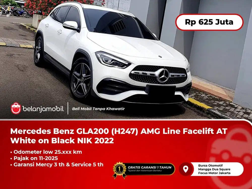 [LOW KM] Mercedes Benz Mercy GLA200 GLA 200 AMG Line AT White 2022