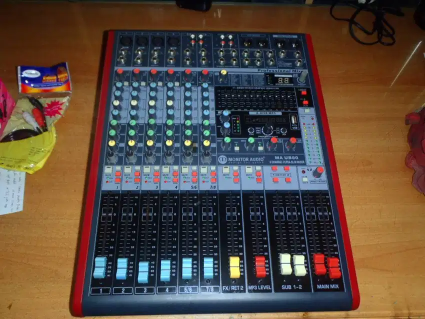 Mixer Audio 8 channel merk Monitor Audio MA-UB80 Plus Bonus Bluetooth