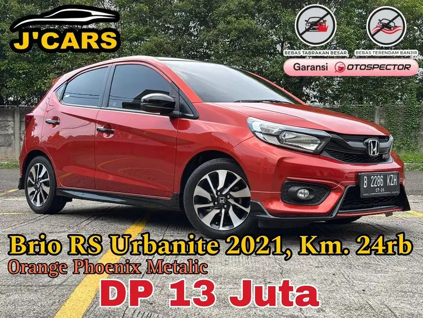 [KM 24rb] Honda Brio RS Urbanite CVT 2021 Automatic E Ringan Murah