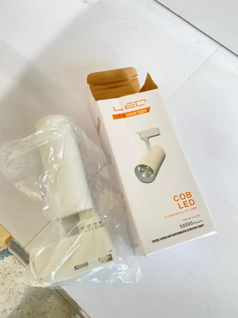 Led track light lampu sorot rel 2 pcs