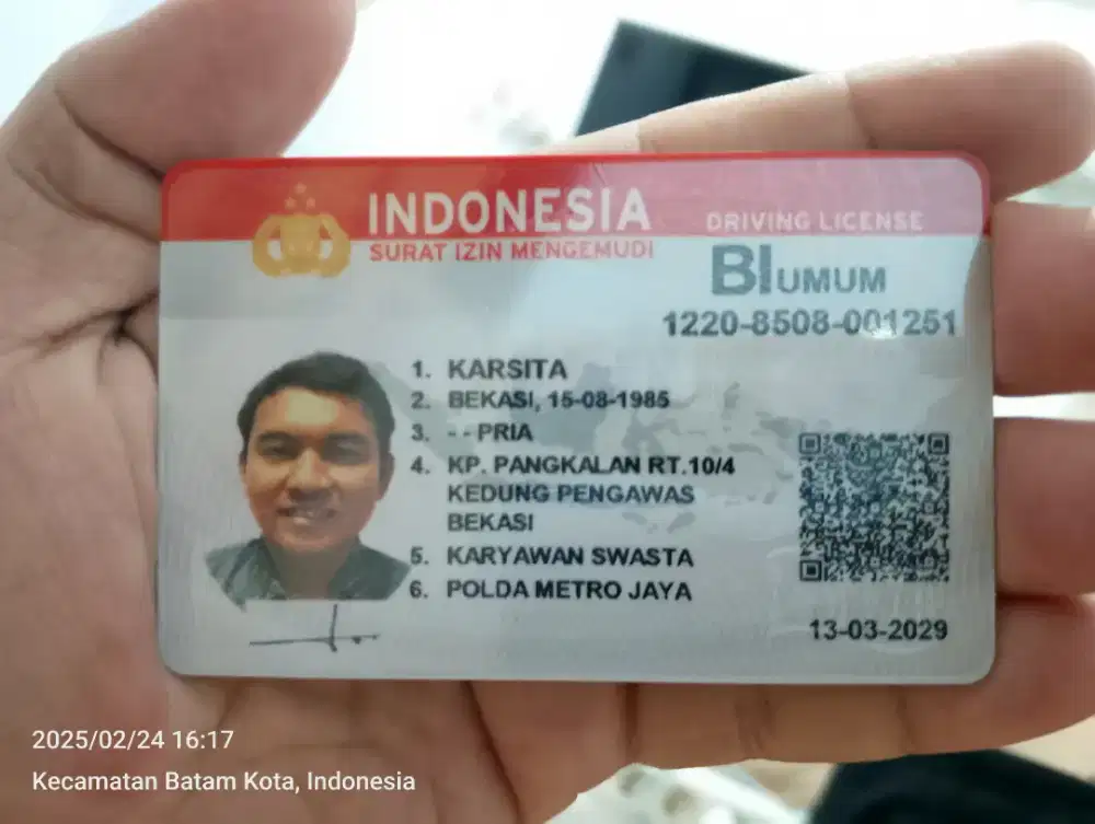 Cari kerjaan SIM B1 umum