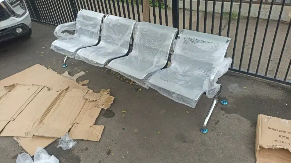 KURSI TUNGGU BANDARA 4 DUDUKAN BARU FREE ONGKIR PASANG COD