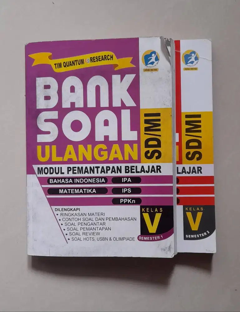 Buku Bank Soal Ulangan SD Kelas 6 Semester 1 dan 2
