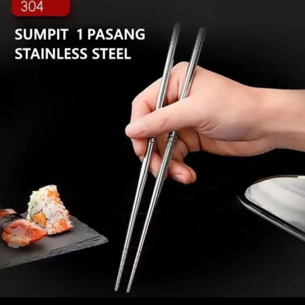 Sumpit polos Stainless steel