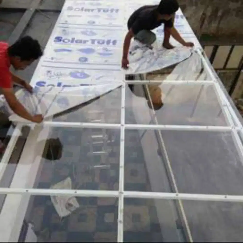 Kanopi solarflat transparan