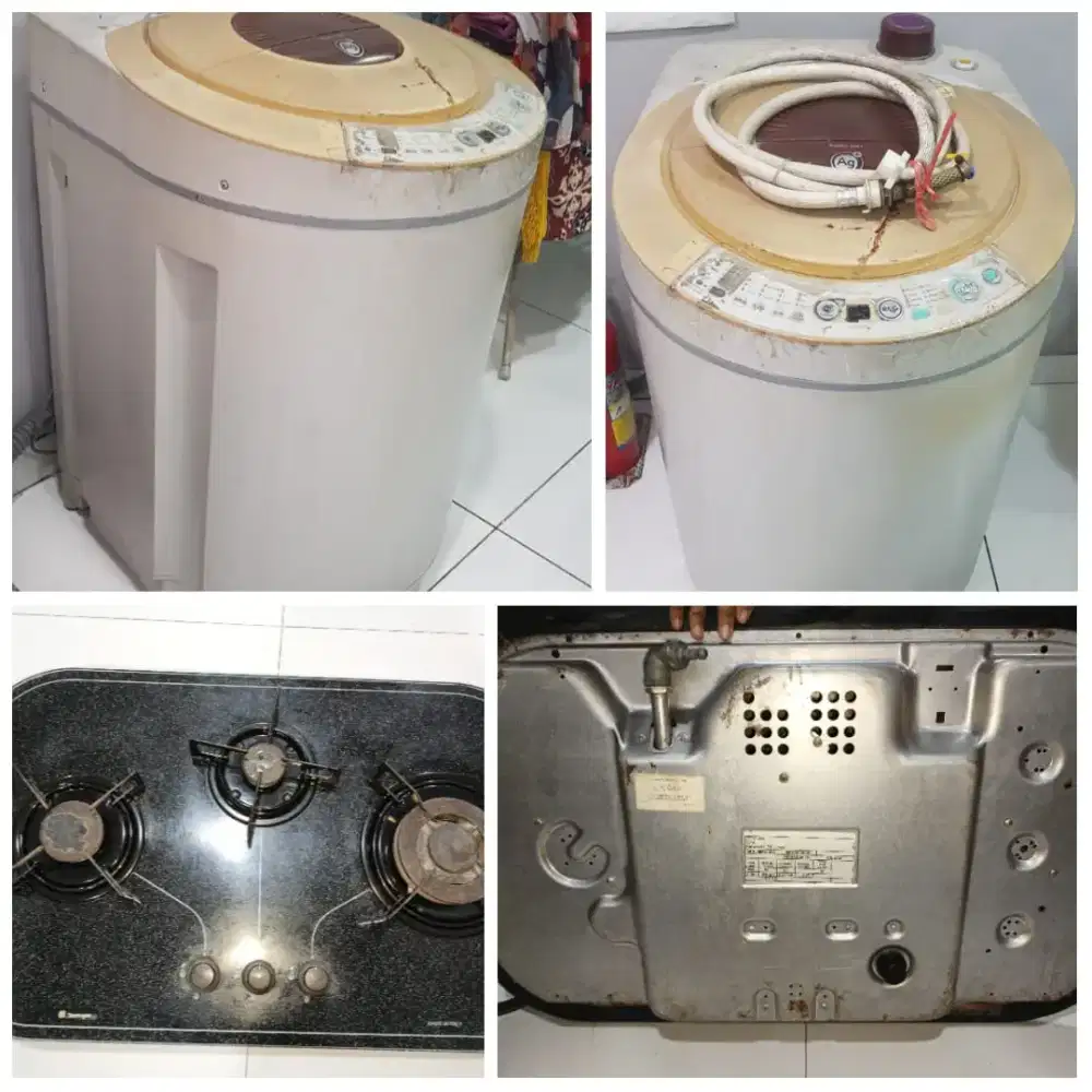 Promo Bundlee!! Mesin Cuci 1 Tabung dan Kompor Tecnogas 3 tungku