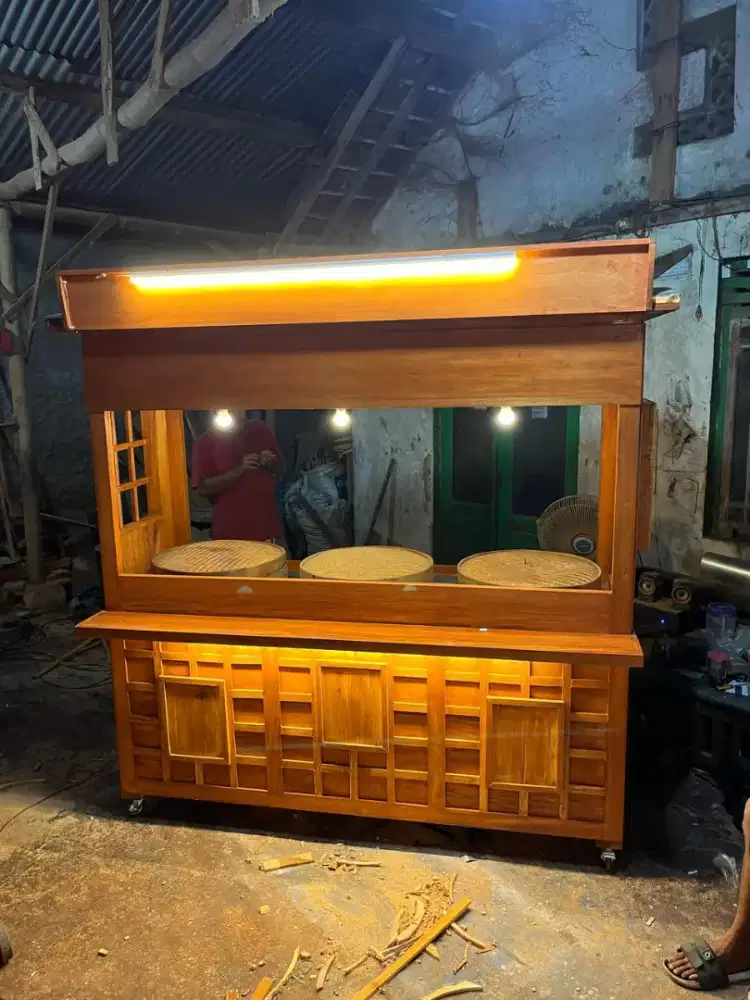 Gerobak dimsum panci klakat dimsum bambu