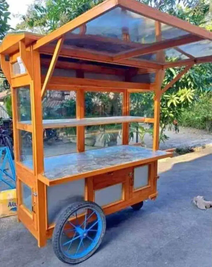 Gerobak gorengan,martabk,roti bakar