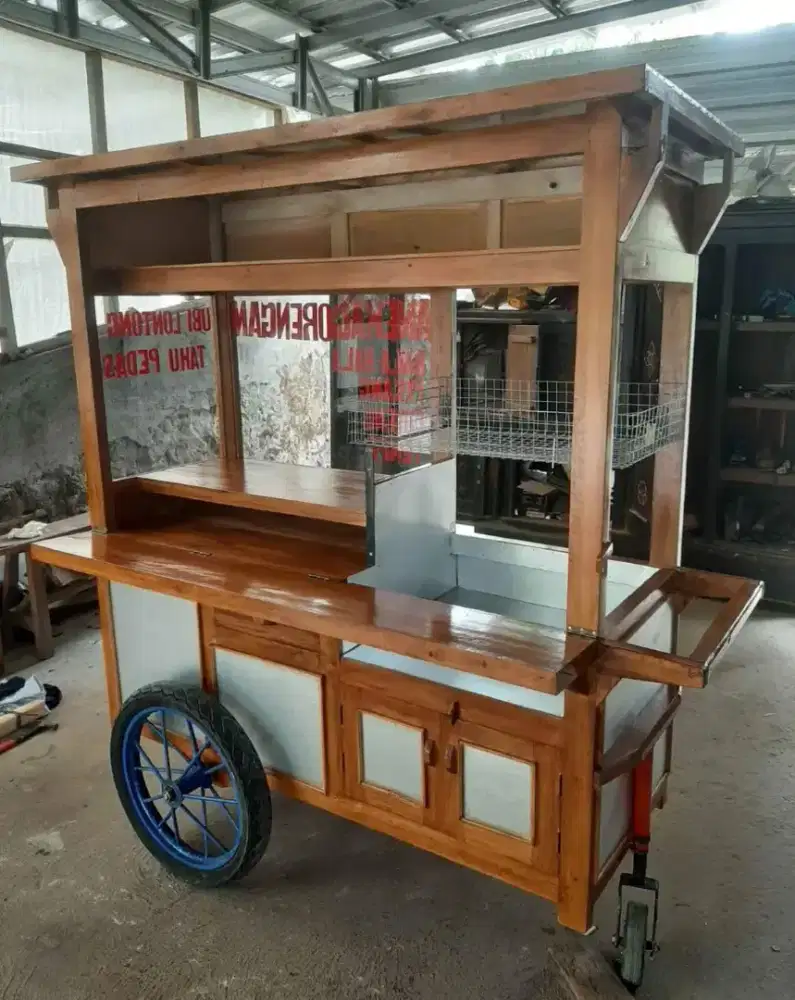 Gerobak gorengan pisang goreng mendoan bakwan goreng cimol