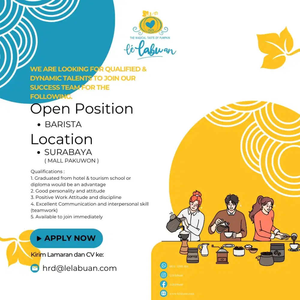 Lowongan Kerja Barista