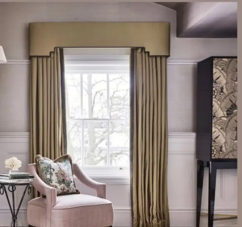 Pasang gordyn gorden murah vertikal roll blind jasa wallpaper dinding