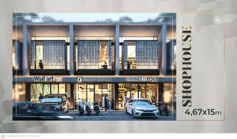 Shophouse CPM tahap 4, bangunan 2 lantai, 5 menit dari MERR, 7 menit