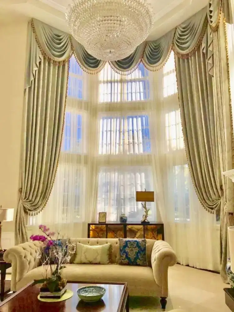 Pasang gordyn gorden murah vertikal roll blind jasa wallpaper dinding