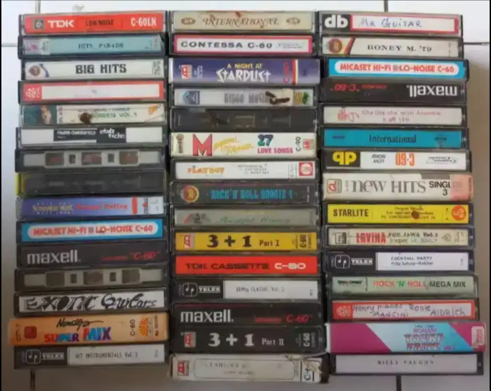 Kaset Lagu Jadul Barat