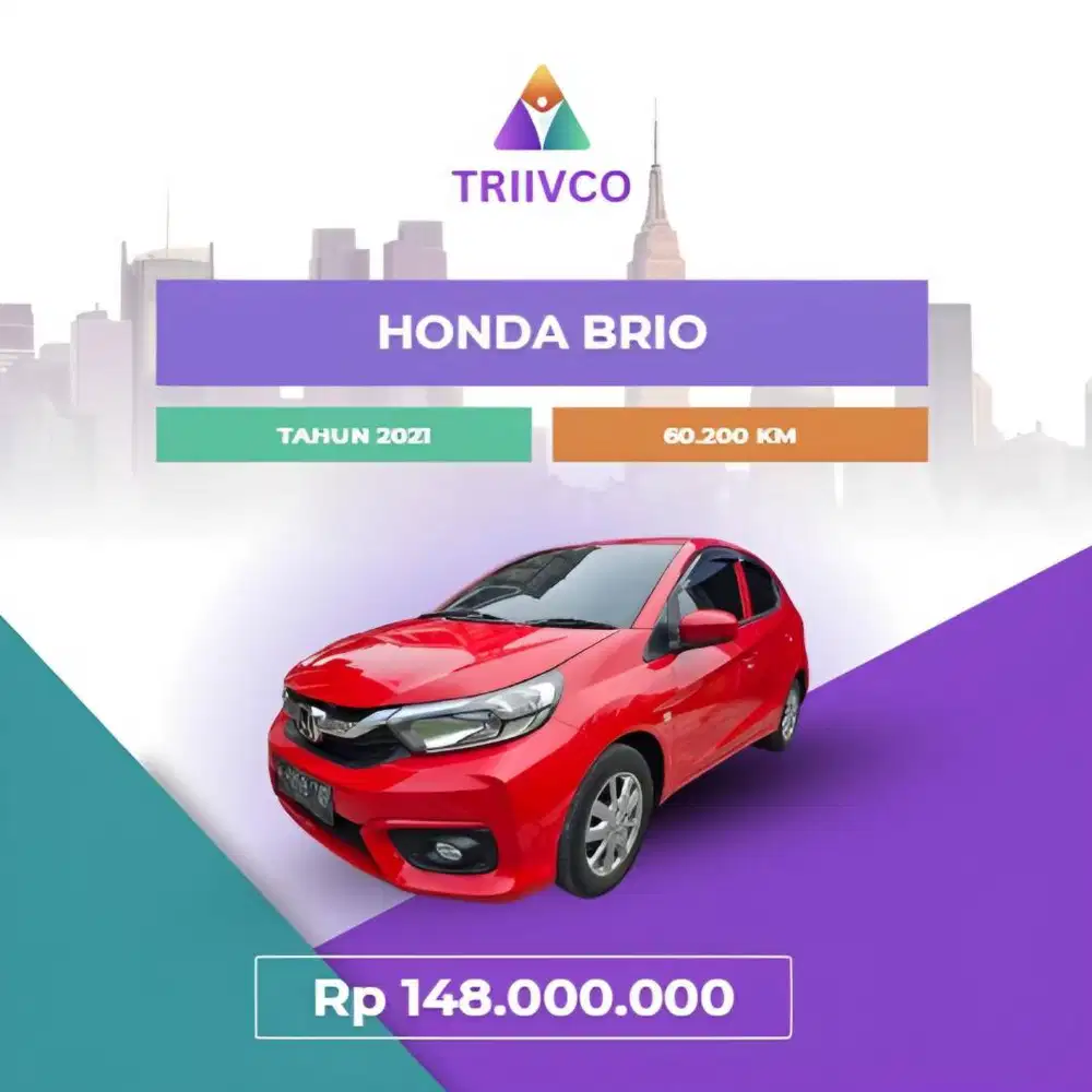 2021 Honda Brio 1.2 E Bensin-MT