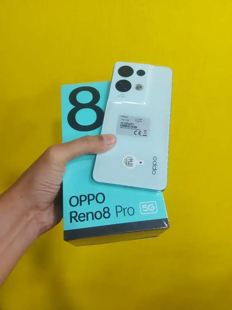 OPPO RENO 8 PRO 5G Ram8/256GB fullset ORI NOMINUS Jaminan 100% NORMAL.