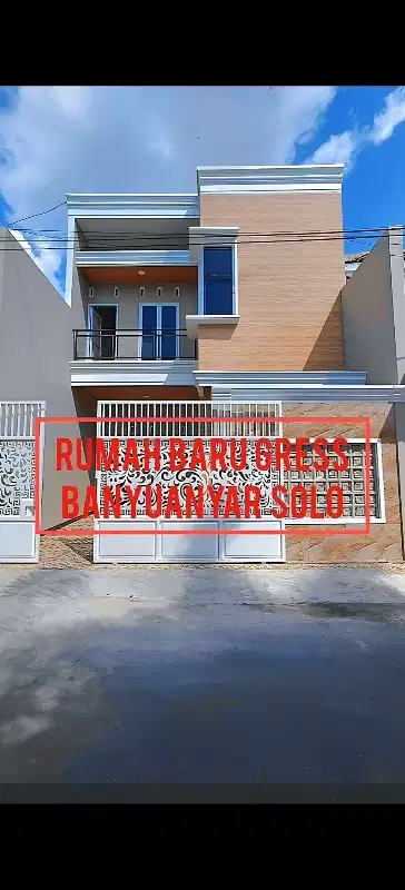 Jual Rumah 2 Lantai 1,3 Milyar di Banyuanyar Solo Type 160/97