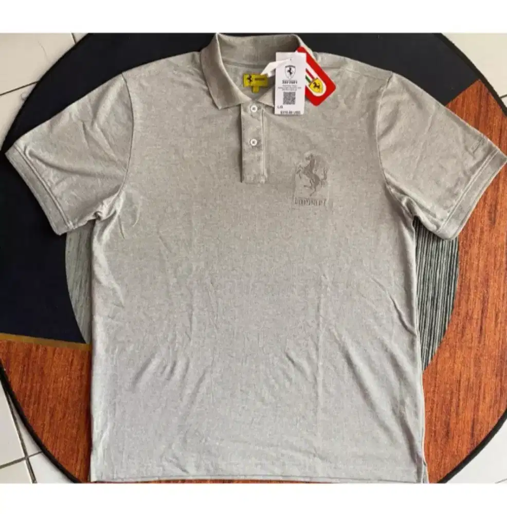 Ferrari Polo Shirt Grey size L