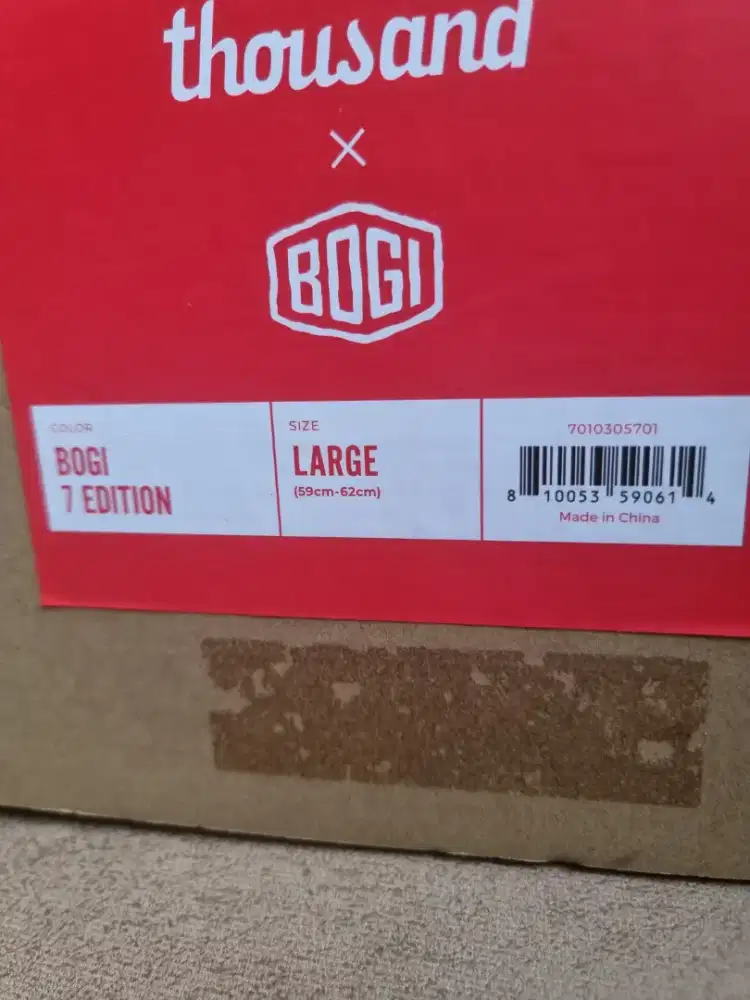 HELM SEPEDA  THOUSAND WRN PUTIH SIZE  L BARU