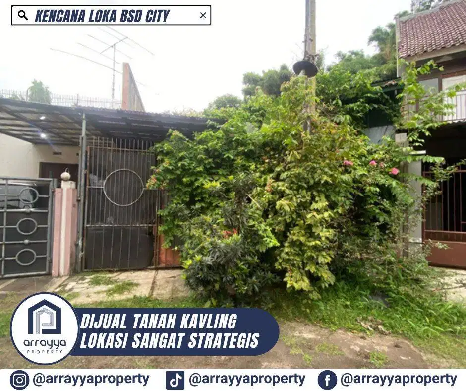 DIJUAL TANAH KAVLING LOKASI DI KENCANA LOKA BSD -ENB191