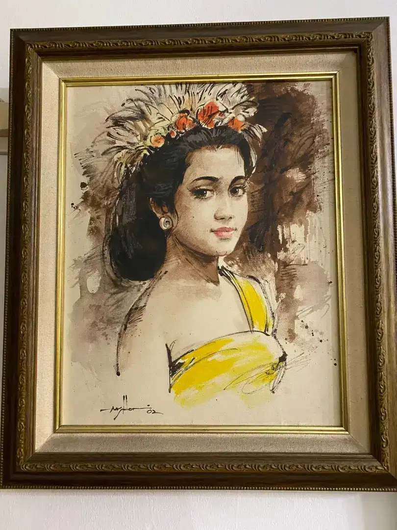 Painting lukisan 
Indonesian lady girl
Wanita gadis Indonesia