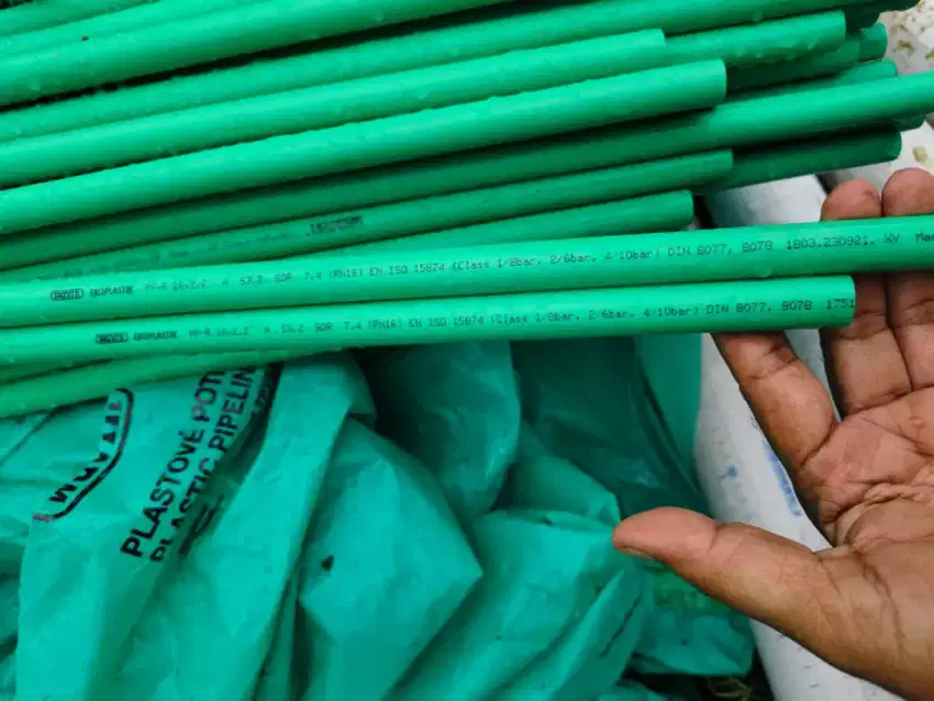 Pipa PPR wavin green . ukuran 1/4 inc