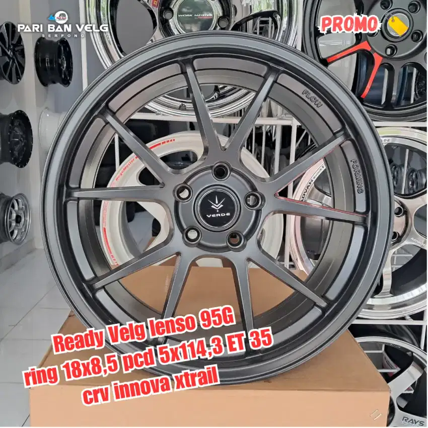 Ready Velg lenso 95G ring 18x8,5 pcd 5x114,3 ET 35 crv innova xtrail