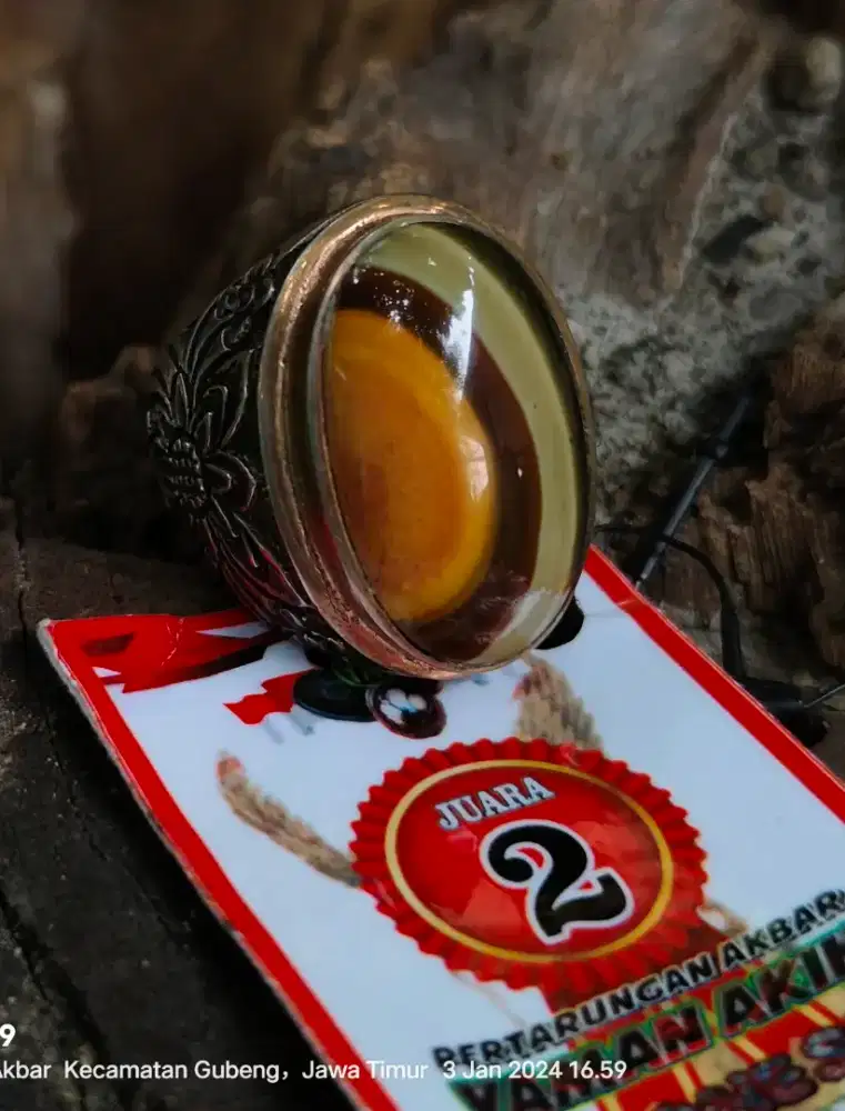 Akik Wonosobo Kontes Ring Perak