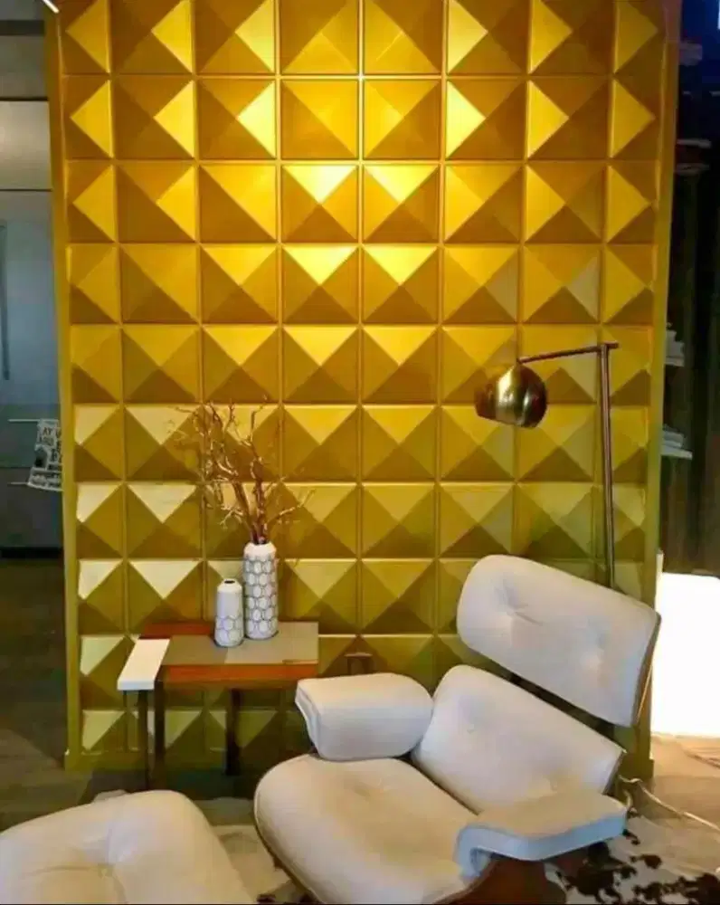 Ornamen dinding beton 3d