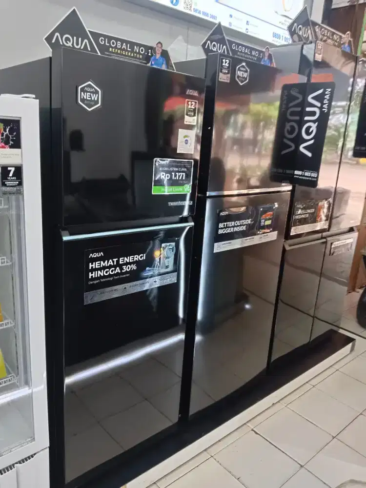 Kulkas AQUA mesin INVERTER