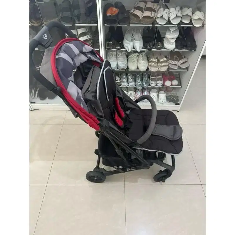 stroller mini by easy walker buggy xs red - travel size