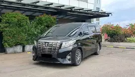 toyota alphard g atpm 2016 hitam pilotseat sunroof