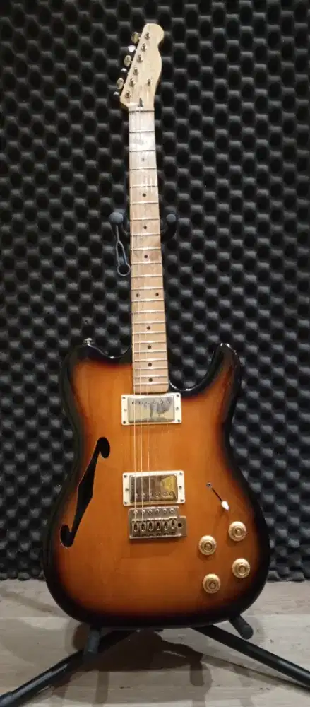 Gitar listrik Fender telecoster costum semi hollow 1 pcs alder