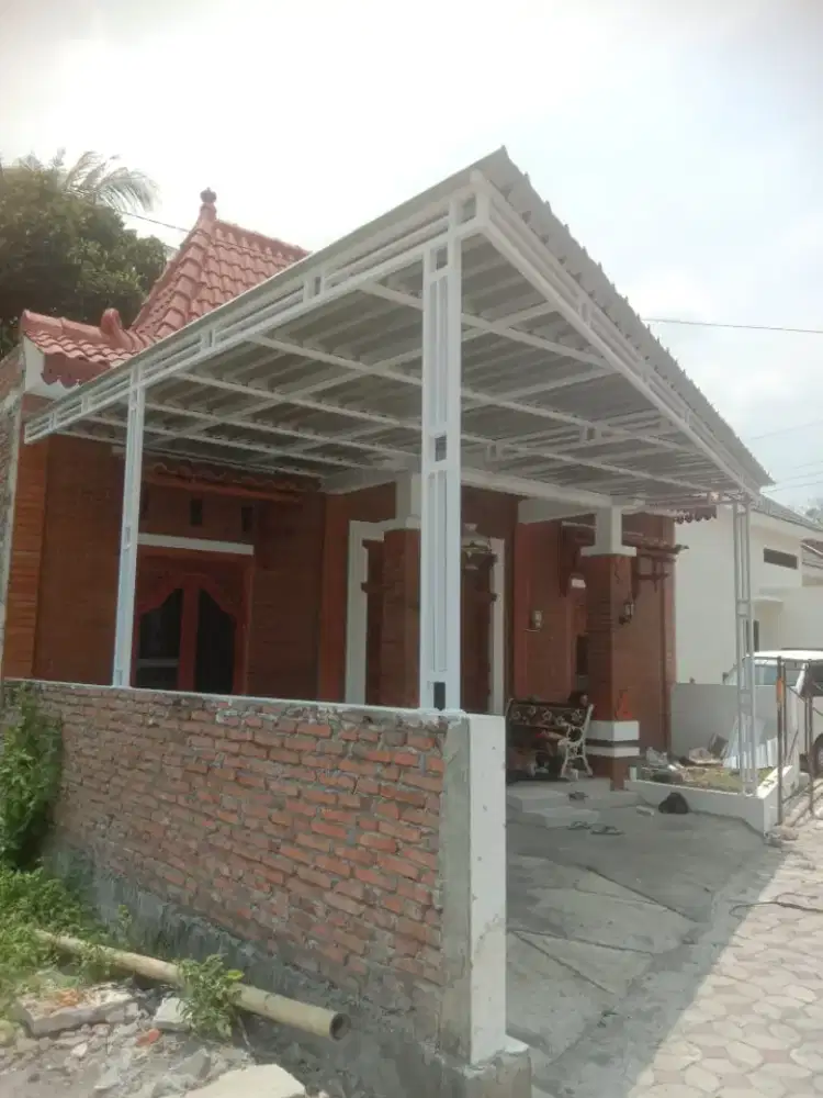 Kanopi atap galvalum besi galvanis 4x4 full