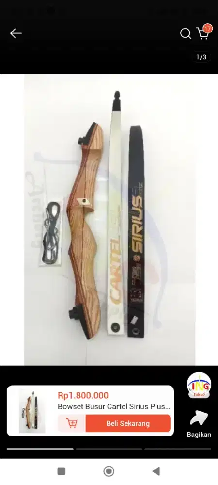 Jual Panah plus Busur nya Korea Asli