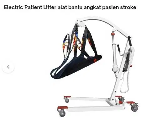 Electric patient lifter with standard sling
