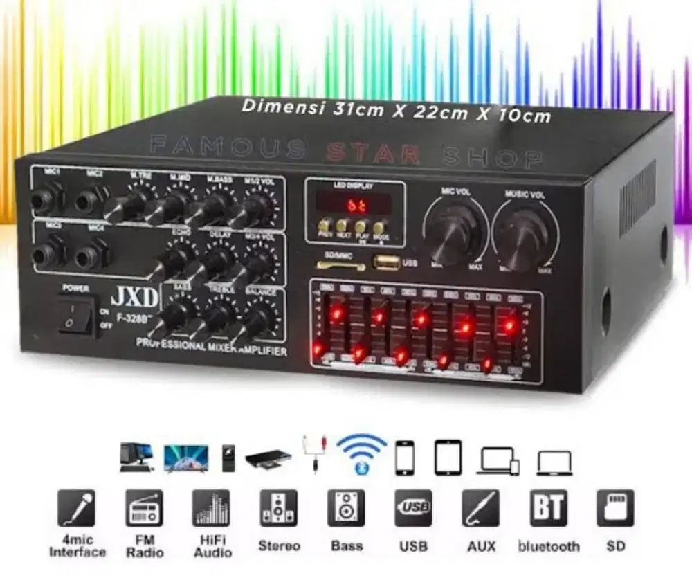 Digital mixing amplifier karaoke
