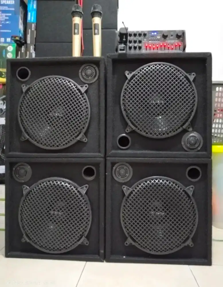 COD Sound system karaoke 12 in Bluetooth sudah termasuk pasang