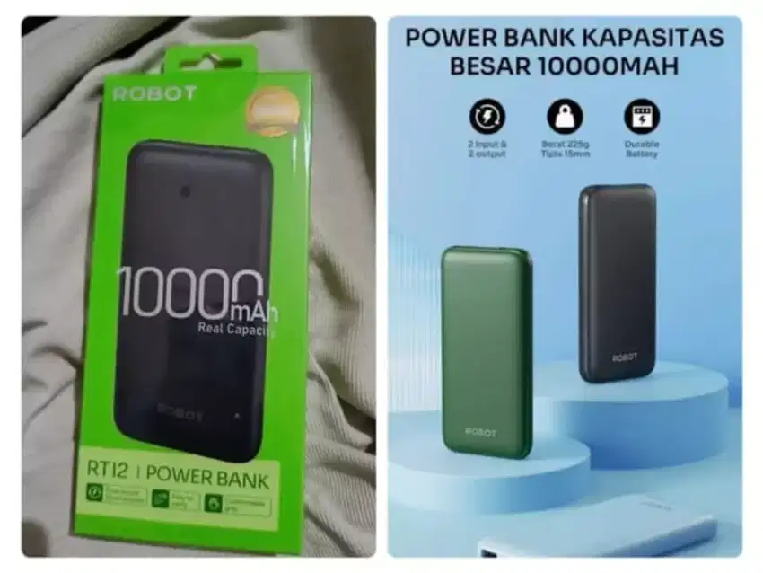 ROBOT RT12 10000MAH POWERBANKnew baru original in box