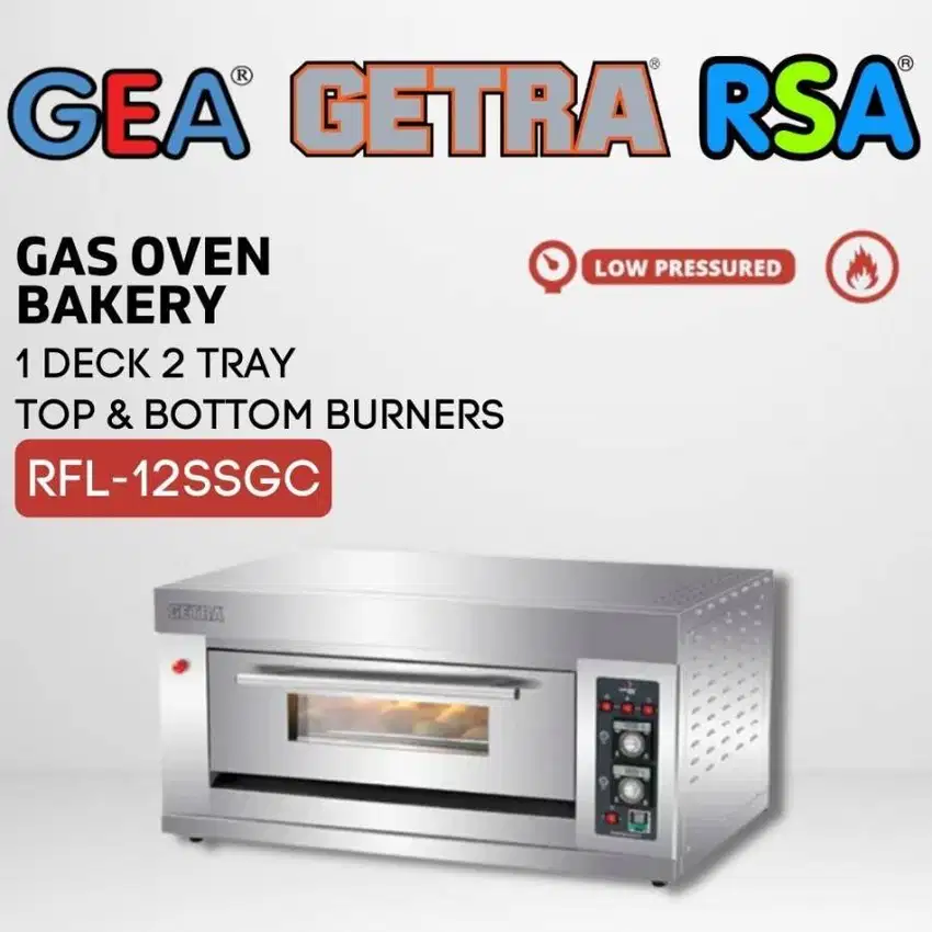 GETRA Gas Baking Oven RFL-12SSGC RFL 12SSGC RFL12SSGC RFL 12 SSGC Getr