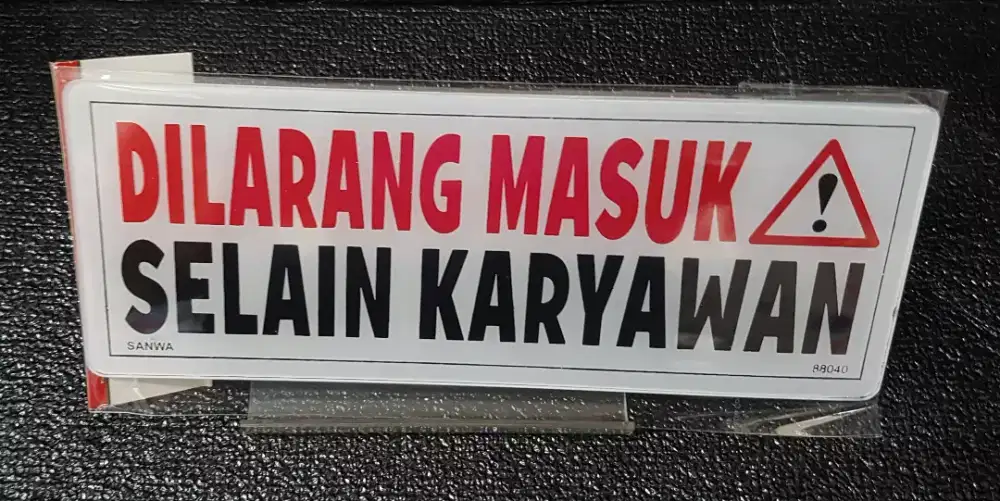 Akrelik dilarang masuk selain karyawan