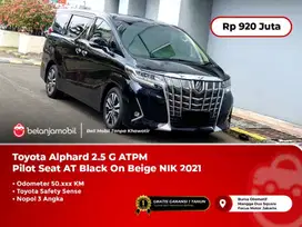 [PILOT SEAT] Toyota Alphard 2.5 G ATPM TSS AT Black On Beige 2021/2022