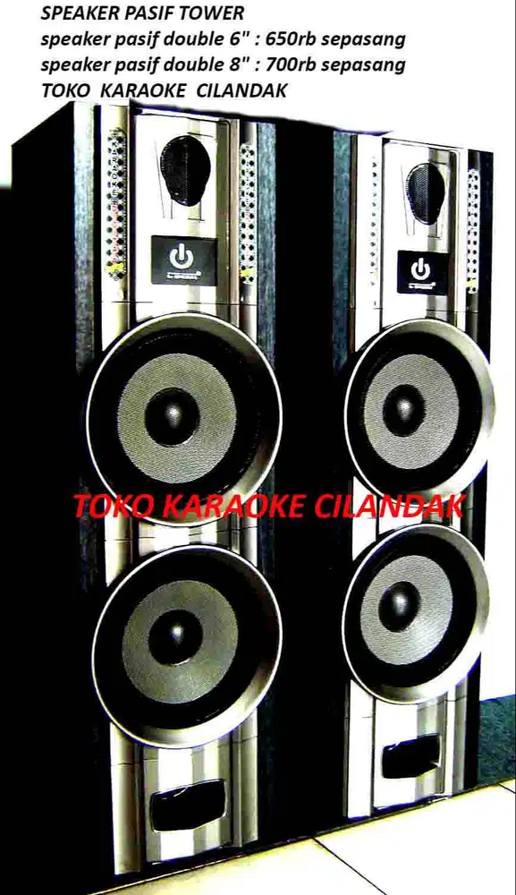 speaker pasif tower 8in