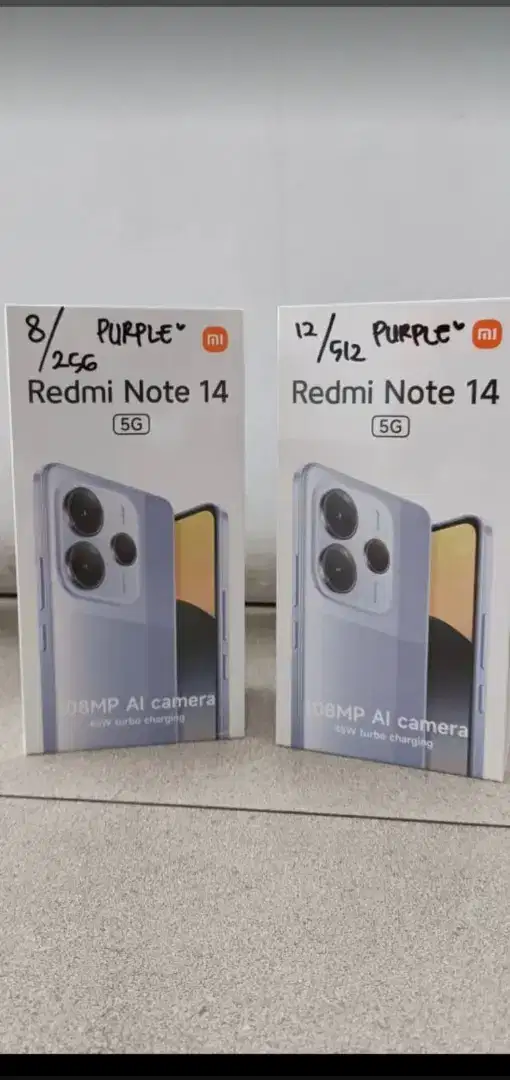Kredit HP ap aj dr rumah,ACC baru ketoko,Xiaomi Redmi Note14 5G Ram 12