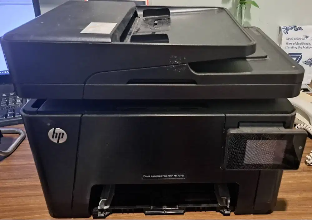 Printer HP Color Laser Jet Pro MFP M177fw Bekas Second Tanpa Toner