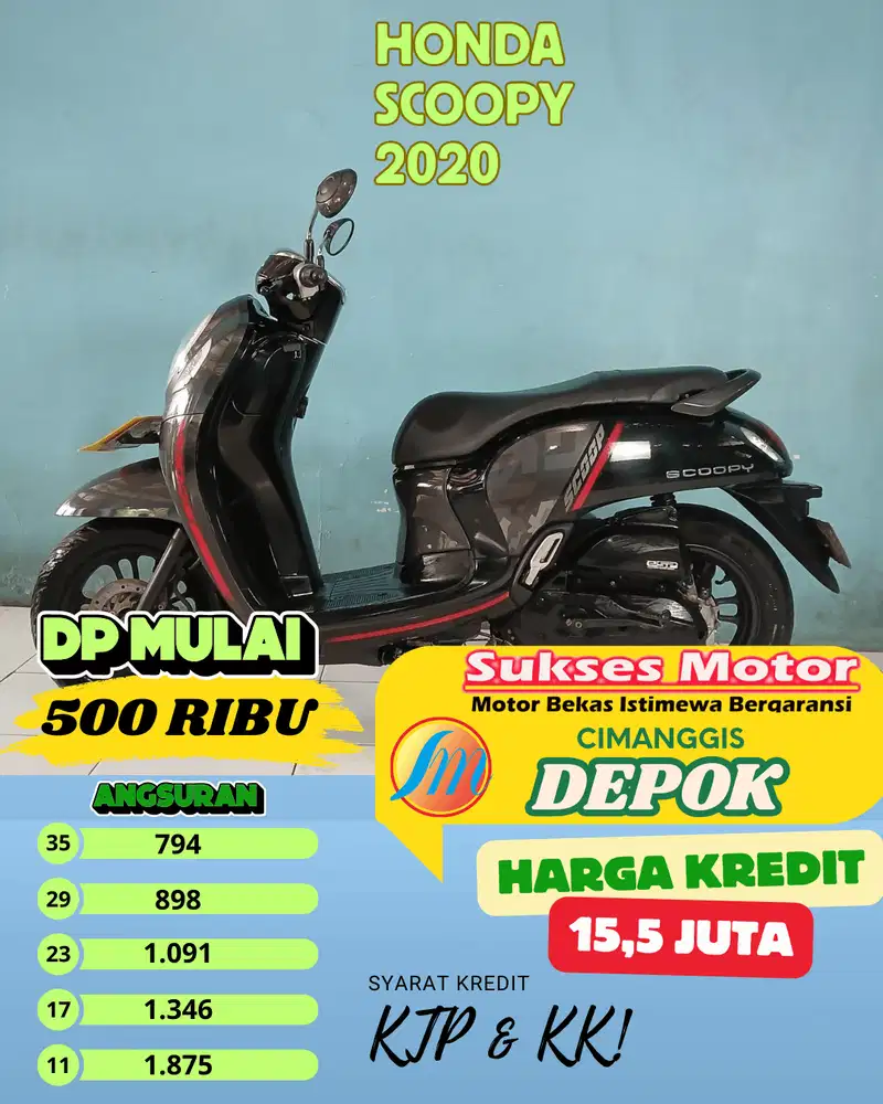 HONDA SCOOPY TAHUN 2020 promo gratis balik nam syarat berlaku yaah