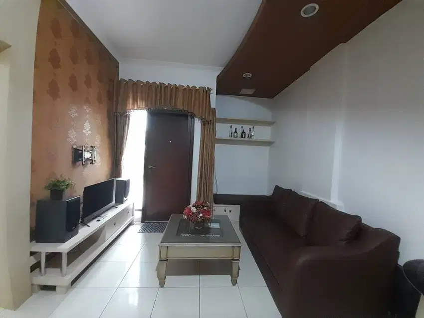 Disewakan Apartemen Mediterania Garden 2, 3BR Furnished Luas 70,5m2